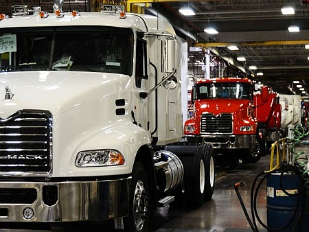 Truck orders at eight-year high